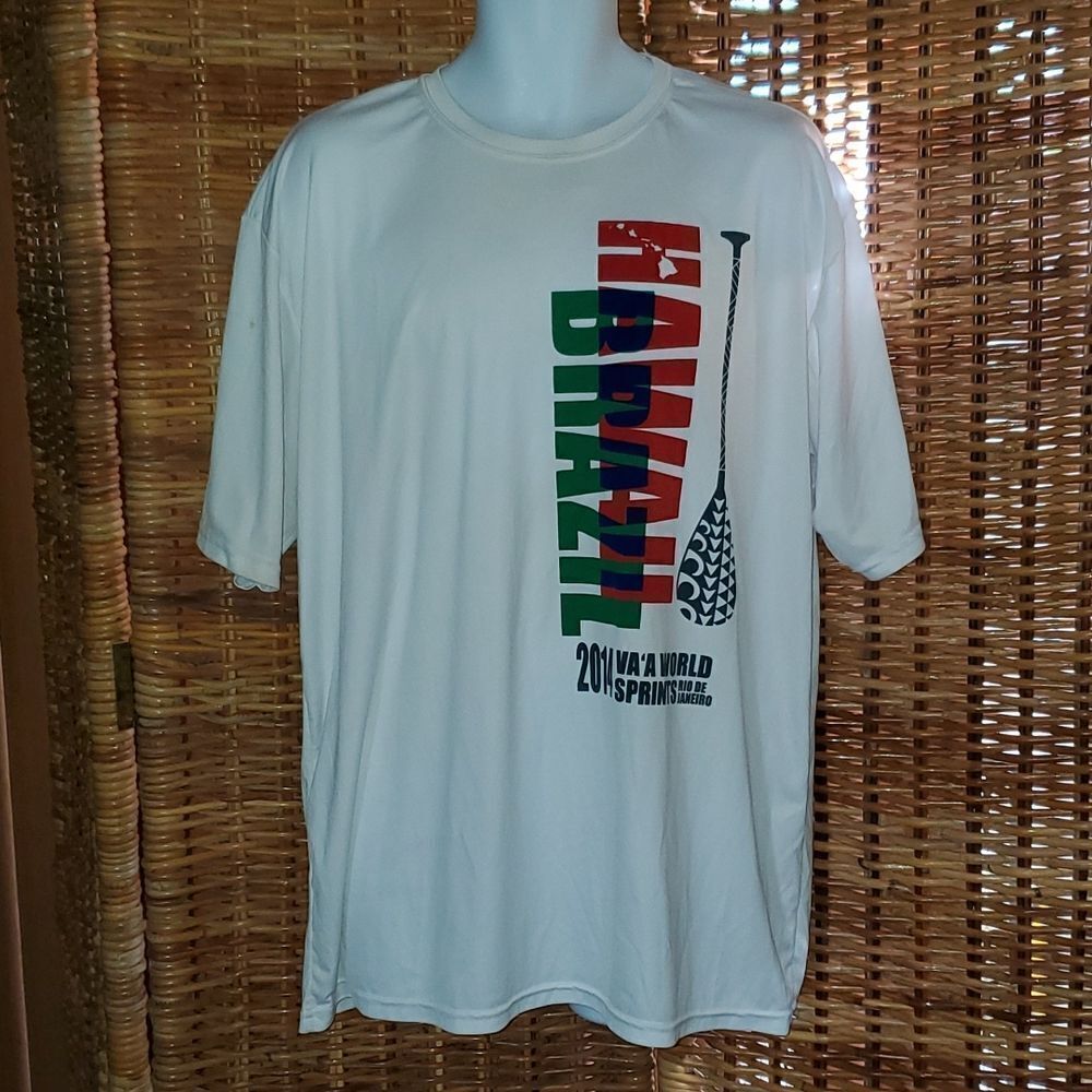 Hawaii 2014 Va'a World Sprints Rio De Janeiro Outrigger Paddling Shirt XXL